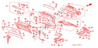 INSTRUMENT PANEL GARNISH (RH) for Honda ACURA 3.5RL 3.5RL 4 Doors 4 speed automatic 2004