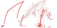 FRONT DOOR GLASS/REGULATO R for Honda ACCORD 2.0EX 4 Doors 5 speed manual 2010