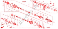 FRONT DRIVESHAFT/HALF SHA FT(2.0L) for Honda ACCORD 2.0EX 4 Doors 5 speed manual 2010