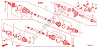 FRONT DRIVESHAFT/HALF SHA FT(3.5L) for Honda ACCORD 3.5EX 4 Doors 5 speed automatic 2011