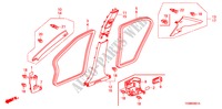 PILLAR GARNISH(RH) for Honda ACCORD VTI-L 4 Doors 5 speed automatic 2011