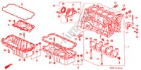 CYLINDER BLOCK/OIL PAN (1) for Honda CIVIC 1.6IES 4 Doors 5 speed manual 1999