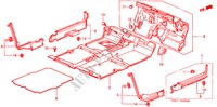 FLOOR MAT for Honda CIVIC 1.6IES 4 Doors 5 speed manual 1999