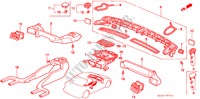 HEATER DUCT (RH) for Honda BALLADE BASE 4 Doors 5 speed manual 1997