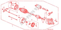 STARTER MOTOR (MITSUBISHI) for Honda CIVIC VTI 4 Doors 5 speed manual 1997