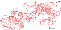 COMBINATION METER COMPONENTS (YAZAKI) for Honda CIVIC VTI LEV 4 Doors 5 speed manual 2000