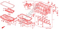 CYLINDER BLOCK/OIL PAN (1) for Honda CIVIC EXI-S 4 Doors 5 speed manual 2000