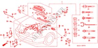 ENGINE WIRE HARNESS (RH) for Honda CIVIC VTI 4 Doors 5 speed manual 2000