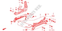 FRONT SEAT COMPONENTS (R.)(2) for Honda CIVIC VTI 4 Doors 4 speed automatic 2000