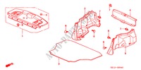 REAR TRAY/ TRUNK SIDE GARNISH for Honda CIVIC EXI-S 4 Doors 5 speed manual 2000