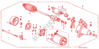 STARTER MOTOR (DENSO) for Honda CIVIC 1.4IS 4 Doors 5 speed manual 2000