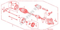 STARTER MOTOR (MITSUBISHI) for Honda CIVIC LXI 4 Doors 5 speed manual 2000