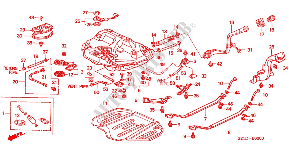FUEL TANK for Honda BALLADE 160I 4 Doors 5 speed manual 2000