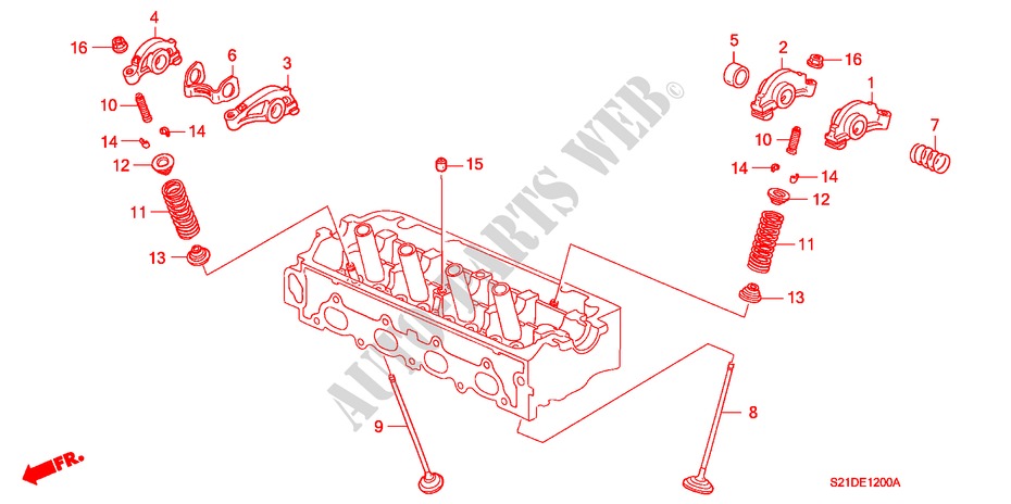 VALVE/ROCKER ARM (1) for Honda BALLADE BASE 4 Doors 5 speed manual 2000