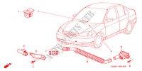 AIR CONDITIONER (SENSOR) for Honda CIVIC VTS 4 Doors 4 speed automatic 2002