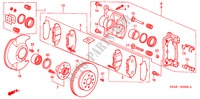 FRONT BRAKE (1) for Honda CIVIC VTI 4 Doors 5 speed manual 2001