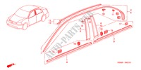 MOLDING for Honda CIVIC VTI 4 Doors 5 speed manual 2001