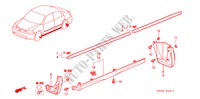 PROTECTOR/ SIDE SILL GARNISH for Honda CIVIC EXI 4 Doors 4 speed automatic 2002
