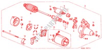 STARTER MOTOR (DENSO) (2) for Honda CIVIC 1.4S 4 Doors 5 speed manual 2001