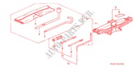 TOOLS/JACK for Honda CIVIC 1.6LS 4 Doors 5 speed manual 2001