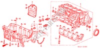 CYLINDER BLOCK/OIL PAN (1.2L/1.3L) for Honda CITY A 4 Doors 5 speed manual 2005