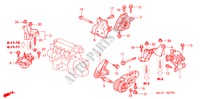 ENGINE MOUNTS (MT) for Honda CITY V 4 Doors 5 speed manual 2006