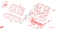 REAR SEAT (FIXED TYPE) (1) for Honda CITY DX 4 Doors full automatic 2003