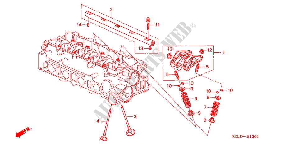 VALVE/ROCKER ARM (VTEC) for Honda CITY V 4 Doors 5 speed manual 2005