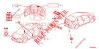 EMBLEMS/CAUTION LABELS  for Honda CIVIC 1.8 ES 5 Doors 5 speed automatic 2013