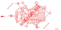 GROMMET (INFERIEUR) for Honda CIVIC 1.8 ES 5 Doors 5 speed automatic 2013
