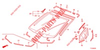 FRONT WINDSHIELD/ REAR WINDSHIELD  for Honda JAZZ HYBRID LUXURY 5 Doors full automatic 2015