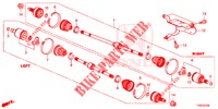FRONT DRIVESHAFT/ HALF SHAFT (1.4L) for Honda CIVIC 1.4 EXECUTIVE TUNER LESS 5 Doors 6 speed manual 2014
