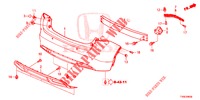 REAR BUMPER  for Honda CIVIC 1.4 EXECUTIVE TUNER LESS 5 Doors 6 speed manual 2014