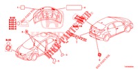 EMBLEMS/CAUTION LABELS  for Honda CIVIC DIESEL 1.6 ELEGANCE 5 Doors 6 speed manual 2013