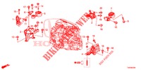 ENGINE MOUNTS (DIESEL) (1.6L) for Honda CIVIC DIESEL 1.6 ELEGANCE 5 Doors 6 speed manual 2013