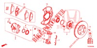 FRONT BRAKE  for Honda CIVIC DIESEL 1.6 ELEGANCE 5 Doors 6 speed manual 2013
