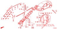 MOLDING/PROTECTOR  for Honda CIVIC DIESEL 1.6 ELEGANCE 5 Doors 6 speed manual 2013