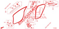 PILLAR GARNISH (LH) for Honda CIVIC DIESEL 1.6 ELEGANCE 5 Doors 6 speed manual 2013