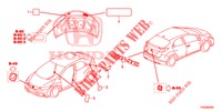 EMBLEMS/CAUTION LABELS  for Honda CIVIC DIESEL 1.6 EXECUTIVE 5 Doors 6 speed manual 2015