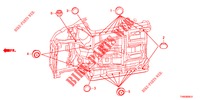 GROMMET (INFERIEUR) for Honda CIVIC DIESEL 1.6 EXECUTIVE 5 Doors 6 speed manual 2015