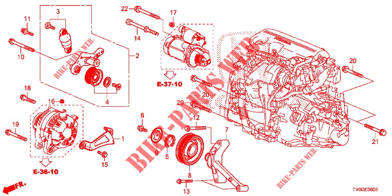 AUTO TENSIONER (DIESEL) for Honda CIVIC DIESEL 1.6 EXECUTIVE 5 Doors 6 speed manual 2015
