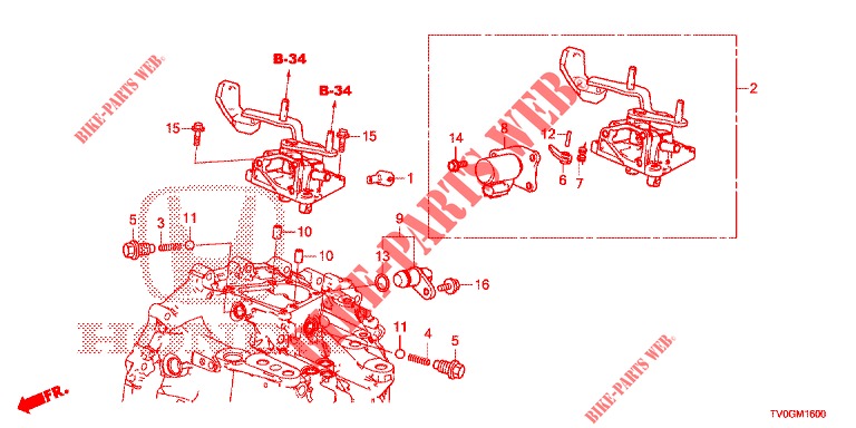 CHANGE LEVER (DIESEL) for Honda CIVIC DIESEL 1.6 EXECUTIVE 5 Doors 6 speed manual 2015