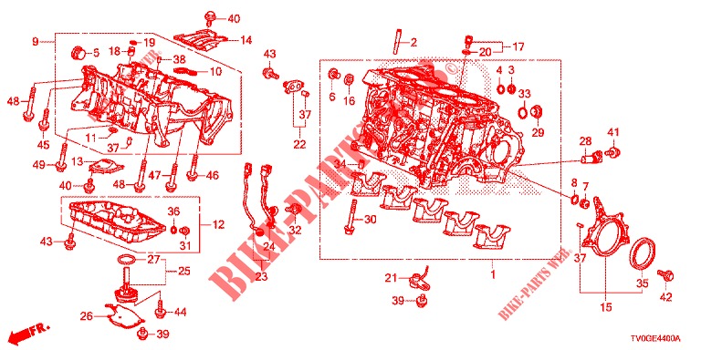 CYLINDER BLOCK/OIL PAN (DIESEL) for Honda CIVIC DIESEL 1.6 EXECUTIVE 5 Doors 6 speed manual 2015