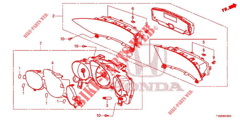 SPEEDOMETER  for Honda CIVIC DIESEL 1.6 EXECUTIVE 5 Doors 6 speed manual 2015