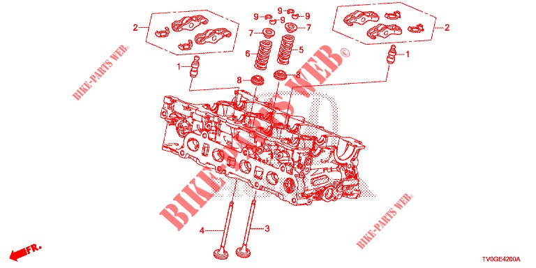 VALVE/ROCKER ARM (DIESEL) for Honda CIVIC DIESEL 1.6 EXECUTIVE 5 Doors 6 speed manual 2015