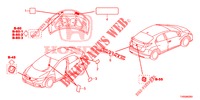 EMBLEMS/CAUTION LABELS  for Honda CIVIC DIESEL 1.6 EXECUTIVE EURO 6 5 Doors 6 speed manual 2015