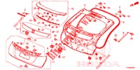 TAILGATE PANEL (2D)  for Honda CIVIC DIESEL 1.6 EXECUTIVE EURO 6 5 Doors 6 speed manual 2015
