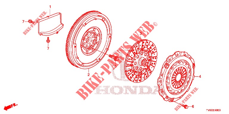 CLUTCH SHIFT FORK (DIESEL) for Honda CIVIC DIESEL 1.6 EXECUTIVE EURO 6 5 Doors 6 speed manual 2015