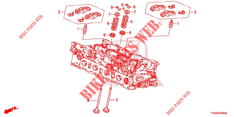 VALVE/ROCKER ARM (DIESEL) for Honda CIVIC DIESEL 1.6 EXECUTIVE EURO 6 5 Doors 6 speed manual 2015