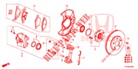 FRONT BRAKE  for Honda CIVIC DIESEL 1.6 EXECUTIVE 5 Doors 6 speed manual 2013